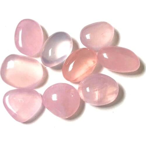 Natural Stone Smooth Gemstones Brazilian Pink Crystal Rose Crystal Grinding and Polishing Collectors Crystal Reiki Healers D3