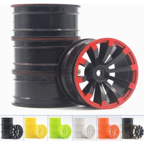 4pcs 1Set Plastic Wheel Rim Fit HPI HSP RC model 1:10 On-Road Racing Car 601ALL for HSP94123/94122/94103/D4/D3