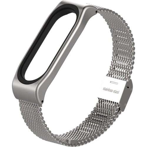 Suitable for Xiaomi Bracelet Stainless Steel Alloy Strap Suitable for Xiaomi Bracelet 3 4 Screwless Anti-lost Replacement Strap