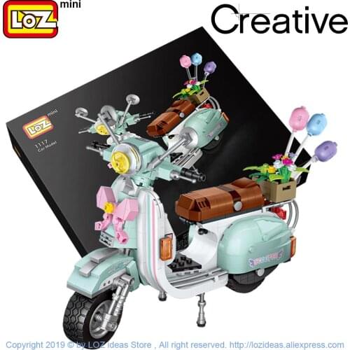 LOZ Mini Blocks Technical Car Model Brick Building Blocks Creative Plastic Assembly Toys for Children Educational Gifts DIY 1111