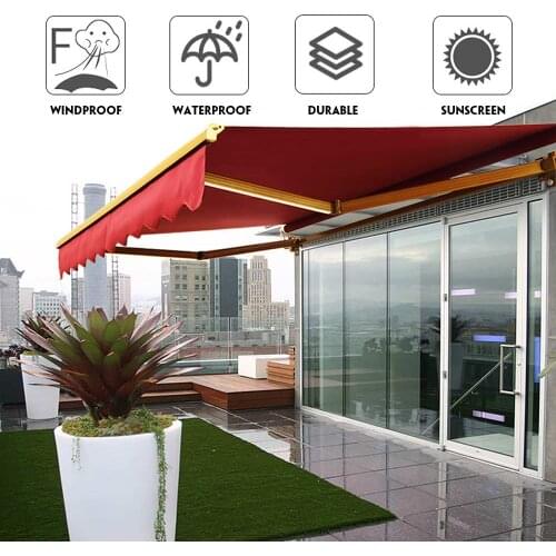 Outdoor Sun Shelter Sunshade Garden Patio Awning Cover Canopy Garden Patio Pool Shade Sail Awning Camping Picnic Tent 2x1.5m