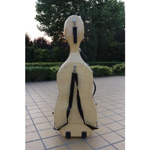 Yinfente 4/4 cello Case Carbon rose gold High strength load-bearing put cello bow