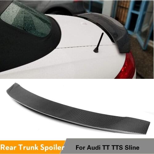 Carbon Fiber / FRP Rear Spoiler Trunk Boot Wing Lip for AUDI MK2 TT 8J TTS Sline RS Coupe Convertible 2008 - 2014 Rear Spoiler