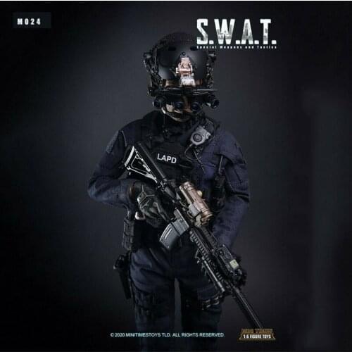 1/6 Mini Times Toys M024 SWAT 2.0 LAPD Male Soldier Figure Special Weapons & Tactics Set For Collection