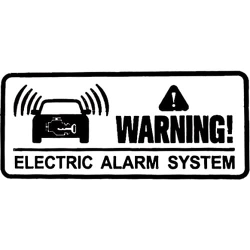 1pcs Warning Alarm System Do Not Touch Security System Anti Theft Motor Car Window Whole Body Decals Inside Window Use 3.6*3.6cm