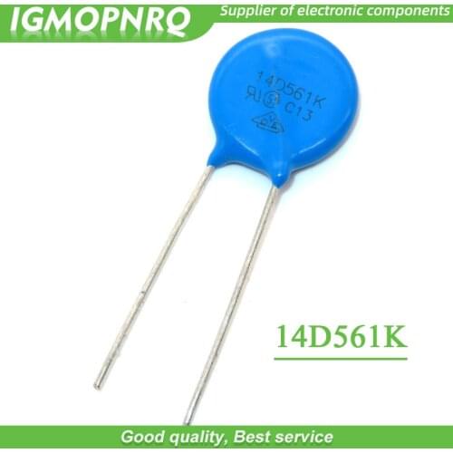 10PCS 561K Piezoresistor 14D561K 560V Varistor Resistor IGMOPNRQ