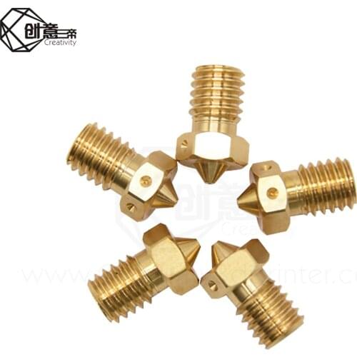 Creativity 2PC Quality 3D Printer Nozzle V6 Nozzles For 3D Printers Hotend 3D Nozzle E3D Nozzles Titan J-head Extruder 1.75mm