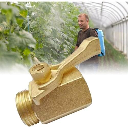 2 pcs 2- 3/4" Brass Water Shut Off Ball Valve Garden Hose Industrial Connector Garden Plant Watering Tools Gardening Accessories