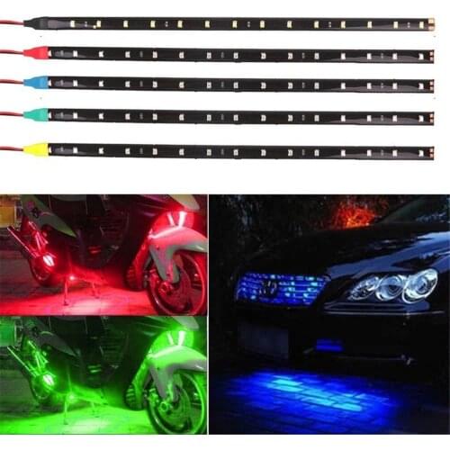 4 Color 12V Car Interior Led Strip Sticker Daytime Running Lights Waterproof Flexible Car Light