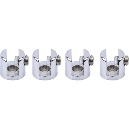 4PCS Creative Glass Fittings Layer Glass Clip Cylindrical Glass Bookcase Wine Cabinet Clip Bracket Fixed Clip Bracket