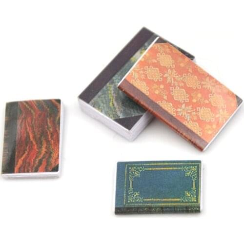 4 Pieces Of Books Length Newest 1:12 Toy 2.4cm Dollhouse Miniature Doll Accessories for Grils Best Gifts