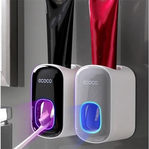 Bathroom Automatic Toothpaste Dispenser Wall Mount Toothbrush Holder Toothpaste Squeezer Dispenser Bathroom Accessories