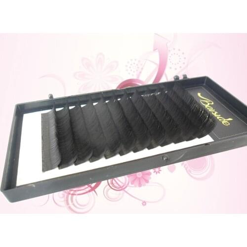 Baiside individual volume lashes handmade faux mink synthetic eyelashes silk false eye lash extensions
