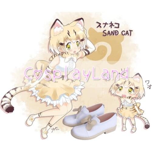 Kemono Friends Serval Cat Cosplay Boots Shoes for Adult Women Shoes Costume Accessories Custom Made