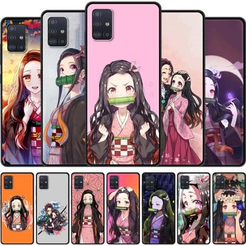 Demon Slayer Kamado Nezuko Anime Phone Case for Samsung Galaxy A51 A71 A21S A12 A11 A31 A52 A41 A32 A72 A02S Silicon Back Cover