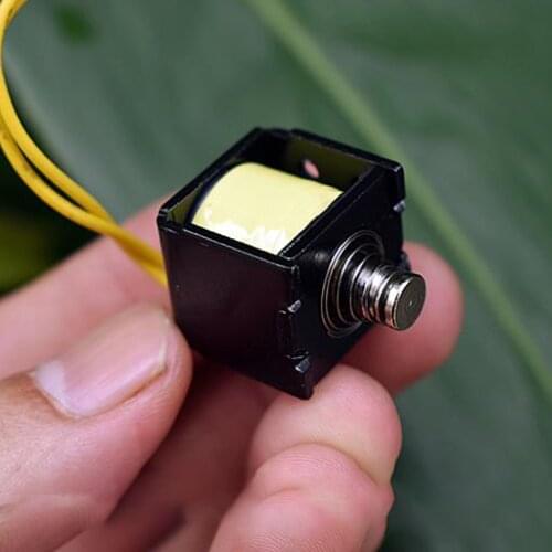 DC12V-24V 18V Mini Penetrating Push-pull Solenoid Stroke 3.5 MM Metal Frame Small Electromagnet Diy Vending Machine Accessories