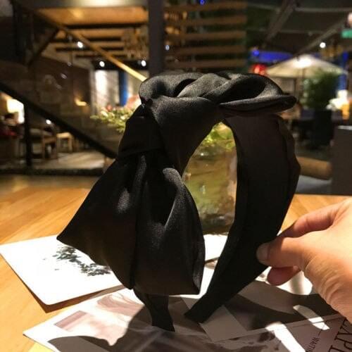 Lady Girl Ribbon Cute Bowknot Bow Adult Adjustable Hairband Head Band Clip Girls Headwear