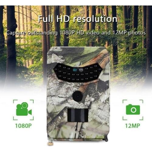 PR100 Wild Trail camera 12MP 1080P Night Vision Surveillance camera photo trap for hunting security