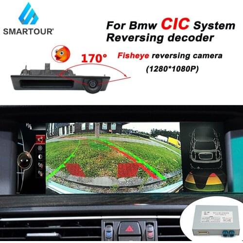Car Camera Interface For Bmw CIC 2009-2012 X1/X5/X6/3/5/6/7 Series Mini Parking System Retrofit Rear View 360 Camera E60 E90 E70