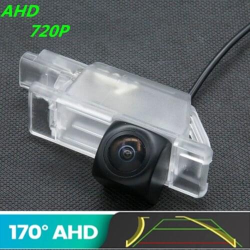 AHD 720P TrajectoryFisheye Car Rear View Camera For Peugeot 2008 3008 2013~2018 508 301 408 308 2010~2016 Reverse Vehicle Camera