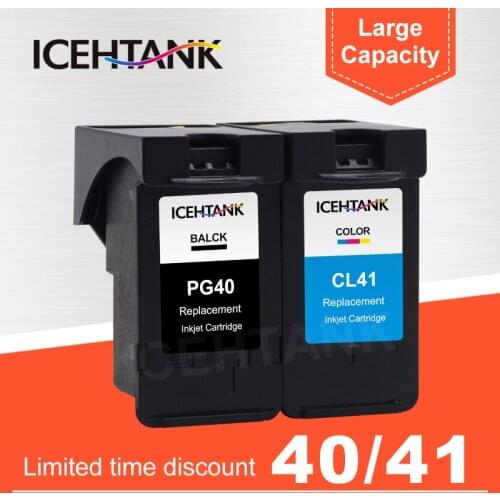 ICEHTANK PG 40 CL 41 Compatible Ink Cartridge For Canon PG40 CL41 PIXMA iP1800 iP1200 iP1900 iP1600 MX300 Printer Cartridges