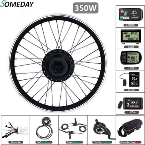 SOMEDAY 36V 350W Electric Bicycle Conversion Kit 16 20 24 26 27.5 28 Inch 700C Rear Cassette Wheel Hub Motor for Ebike Kit