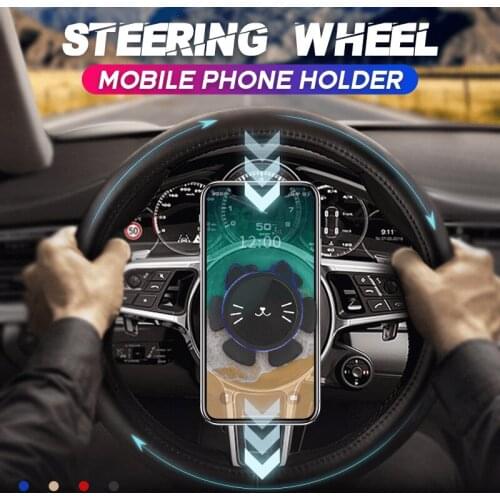 Magnetic Phone Car Mount Steering Wheel Universal Navigation Mini Phones Stand Holder For Smart Phone SEC88