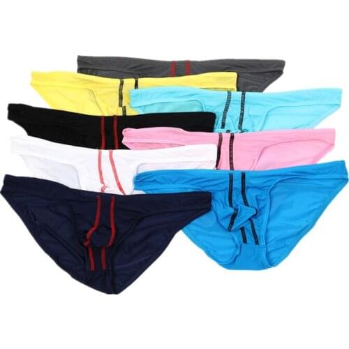 1/4/8pcs Sexy Men Briefs Underwear Mens Breathable Bikini Underpants Man Comfortable Briefs Underwear Shorts Cueca Male Panties