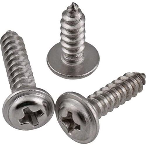 110X ASSORTED PIECE No. 6 8 10 STAINLESS FLANGE POZI PAN SELF TAPPING SCREWS KIT