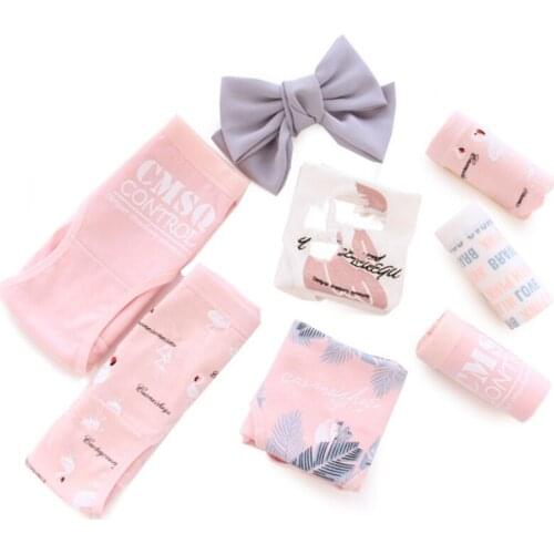 New Arrived 4Pcs/Lot Girl Panties Underwear Lace Briefs Cotton Lingerie Soft Comfortable Bowknot Cartoon Panty Wholesale B807-4