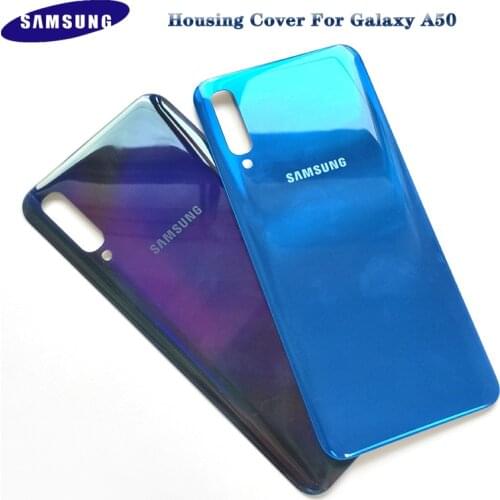 Original Samsung A50 A505 A505F Battery Back Cover Plastic Rear Door Housing For Samsung Galaxy A 50 Protective Replacement Part