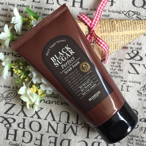 Original Skinfood Black Sugar Perfect Scrub Foam Cleanser 180ml