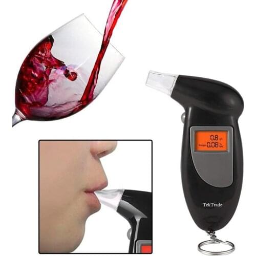 Portable Digital Breath Alcohol Detector Tester Battery Power LCD Display for Car Driver Examine