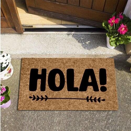 Welcome Doormats Entrance Hallway Non-slip Floor Carpets Bedroom Kitchen Water Absorption Mat Home Decor Rugs