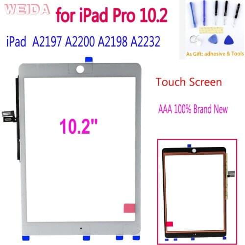New For 2019 10.2" Apple iPad Pro 10.2 Touch Screen Digitizer Sensor for Apple iPad 7 7th Generation A2197 A2200 A2198 A2232
