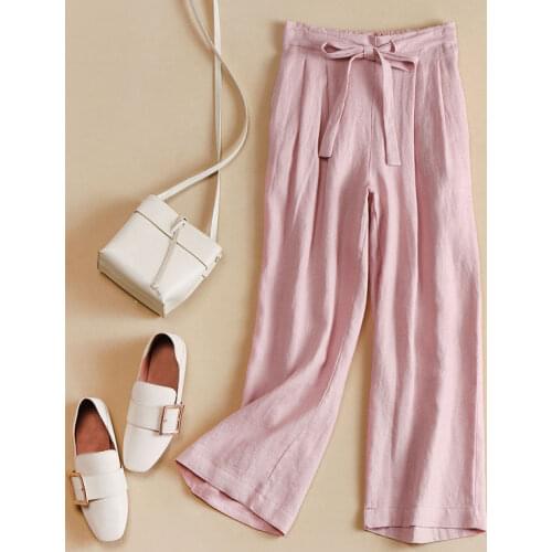 Женские льняные брюки Sherhure China At AliExpress