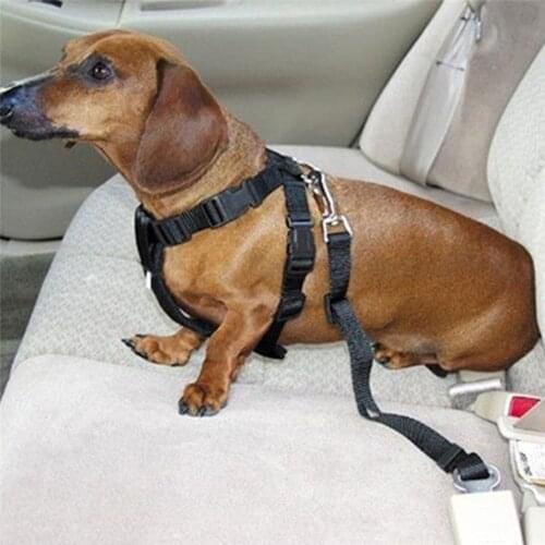 3 Colors Cat Dog Car Seat Belt Adjustable Pet Vehicle Safety Belt Dog Puppy Seatbelt Harness Lead Leash Pet Products 67.5cm 1 PC