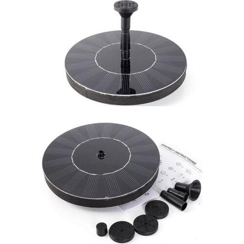 Solar Float Powered Water Garden Pond Fountain For Bird Bath