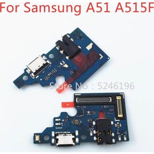 1pcs Applicable to For Samsung Galaxy A51 A515 A515F USB charging port charger base connector soft cable Replacement of parts