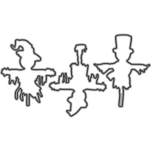Cutting Dies terror Scarecrow Three Different Forms Of People For DIY Scrapbooking Embossing Album Paper Cards Dies 2021 New