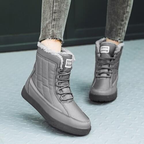 Women Boots Fashion Casual Mom Shoes Women Shoes Outdoor Cotton-Padded Shoes High Top Women Shoes womens snow boots