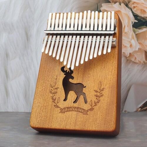 17 Keys Kalimba Thumb Piano Finger Piano High Quality Wood Mbira Body Musical Instruments Gifts Creative Music Box For Children