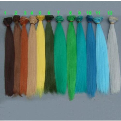 30cm doll hair straight doll trees diy doll wigs for Handmade Interior Textile heat resistant doll wigs