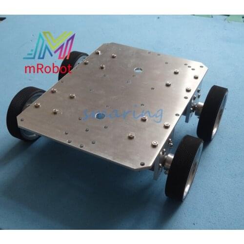 37mmMotor Robot Smart Car Chassis With Speed Encoder 4 Wheels Drive Car For DIY Kit Educational Teaching Tool