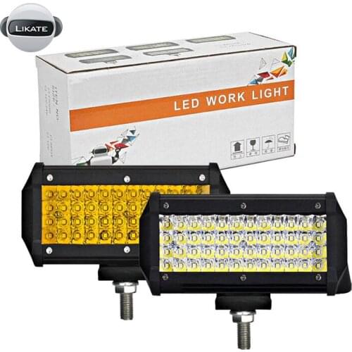 7 Inch 120W Four Row LED Work Lights Off-road Lights Roof Spotlights 24V 6500K Waterproof Car Headlights Fog Lights 41 1 buyer