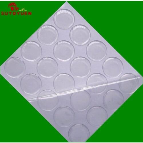 Free Shipping 500Pcs 1''25.4mm Round Clear Epoxy Stickers Highly Transparent Soft Crystal Resin 3D Dome For Diy Pendant Jewelry