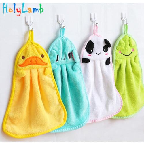 Baby Hand Towel Soft Bow Hanging Towel Wipe Bath Face Towels Breathable Extra-absorbent Cloth Handwash Towels 2019 New arrival