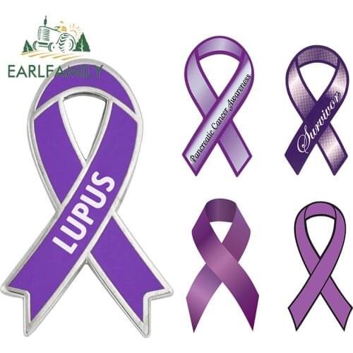 EARLFAMILY 13cm for Custom Cancer Survivor Ribbon Funny Car Stickers Waterproof Motorcycle Decals Refrigerator Vinyl Car Wrap