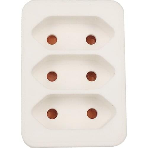 European Conversion Plug 1 TO 3 Ways Socket Adapter EU Standard Power Adapter Socket 16A Travel Plugs 250V