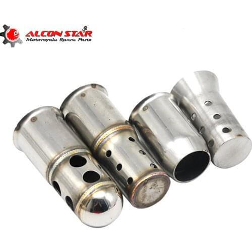 Alconstar- 50.8mm/60mm Motorcycle Exhaust Muffler Noise Eliminator DB Killer Silencer Pipe Scooter Dit Pit Bike Street Bike Race